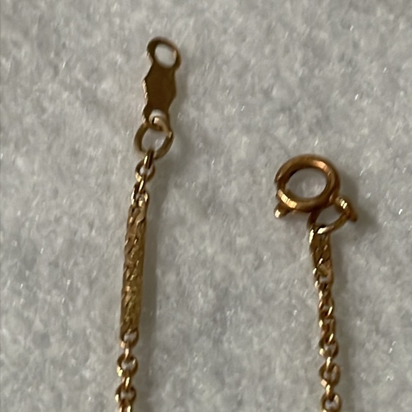 14K Yellow Gold Rare Herringbone & Chain Link Bracelet🦋Firm Price - Picture 4 of 4